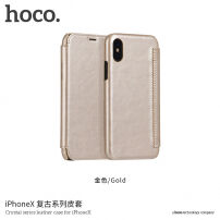 HOCO чохол фліп для Apple iPhone XS / iPhone X - золотий