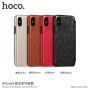 HOCO чохол фліп для Apple iPhone XS / iPhone X - чорний