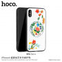 HOCO захисний чохол з узором вишивки Apple iPhone XS / iPhone X - рожева квітка
