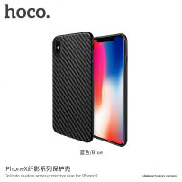 HOCO чохол з карбрновою текстурою для Apple iPhone XS / iPhone X - чорний