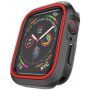 Сіліконовий чохол для Apple Watch 40mm - чорний - червоний