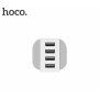 HOCO зарядка в штекер з 4 USB портами для iPhone / iPod - біла