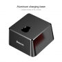 BASEUS алюмінієвий зарядочний тримач для Apple iPhone - чорний