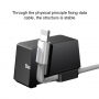 BASEUS алюмінієвий зарядочний тримач для Apple iPhone - чорний