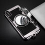 Стильовий чохол у плані ретро камери для Apple iPhone XS / iPhone X - чорний