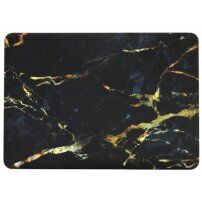 Матова кришка для MacBook Pro 13" (A1706 / A1708 / A1989 / A2159) - чорно-золотий мармурові