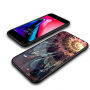NXE ochranný kryt se zadní stranou ze skla pro Apple iPhone 7 Plus / 8 Plus - fialová květina