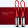 X-LEVEL елегантний USB / lightning кабель для Apple iPhone / iPad / iPod - 8cm - червоний