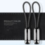X-LEVEL елегантний USB / lightning кабель для Apple iPhone / iPad / iPod - 8cm - чорний