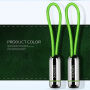 X-LEVEL елегантний USB / lightning кабель для Apple iPhone / iPad / iPod - 8cm - зелений