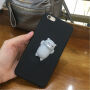 Захисний чохол - 3D котик для Apple iPhone 6 / 6S - чорний
