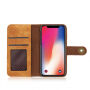 2v1 стильовий знімний чохол фліп для Apple iPhone XS / iPhone X - світло-коричневий