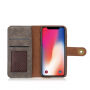 2v1 стильовий знімний чохол фліп для Apple iPhone XS / iPhone X - сірий