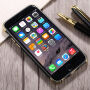 Захисний чохол для Apple iPhone 6 / 6S - чорний/золотий