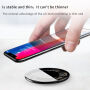 BASEUS транспарентна бездротова зарядка для iPhone - чорний