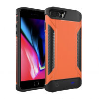 Міцний захисний чохол з екстерним акумулятором 4000mAh для iPhone 6 Plus / 6S Plus / 7 Plus / 8 Plus - оранжевий
