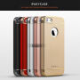 IPAKY elegantní kryt pro iPhone 5 / 5S / SE (2016) - červeno - zlatý
