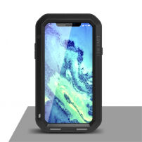 LOVE MEI voděodolné / prachuvzdorné pouzdro pro iPhone XS / iPhone X - černé