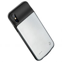 Елегантний чохол з батерейкою 3200mAh для iPhone X/XS - чорний