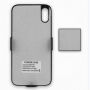 Стильовий чохол з батерейкою 5500mAh для iPhone X - чорний