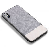 CAFELE люксовий чохол для iPhone XS / iPhone X - біло-сірий