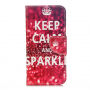Фліп чохол для iPhone XS / iPhone X - Keep Calm and Sparkle