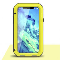 LOVE MEI voděodolné / prachuvzdorné pouzdro pro iPhone XS / iPhone X - žluté