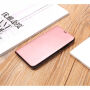 Фліп чохол - дзеркало для iPhone XS / iPhone X - рожево-золотий