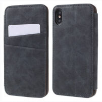 Фліп чохол vintage для iPhone XS / iPhone X - сірий