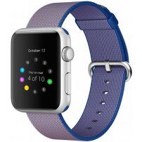 Тканий нейлоновий ремінець для Apple Watch Ultra 49mm / 46mm / 45mm / 44mm / 42mm - королівський синій