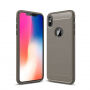 Стійкий чохол - шліфуваний карбон для iPhone XS Max - сірий