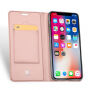 DUX DUCIS Фліпова панель iPhone XR - рожево-золотий