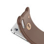 BASEUS kryt 3D medvěd pro iPhone XR - hnědý