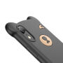 BASEUS kryt 3D medvěd pro iPhone XR - černý