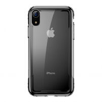 BASEUS Armor transparentní kryt s rámečkem pro iPhone XR - černá