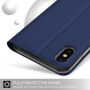 Фліповий чохол з підставкою для iPhone XS Max - темно-синій