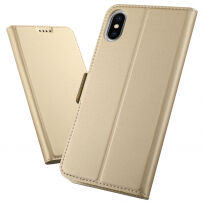 Фліповий чохол з підставкою для iPhone XS Max - золотий