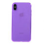 Кришка із м'якого пластика для iPhone XS Max - фіолетовий