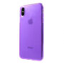 Кришка із м'якого пластика для iPhone XS Max - фіолетовий