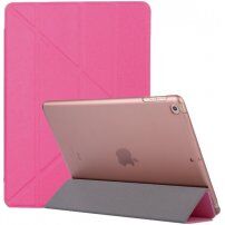 Шовковий чохол з функцією сну та з оригамі підставкою для iPad 9,7" (2017/2018) / Air 1 / 2 / Pro 9,7" - фуксія