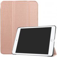 Чохол зі шкіри PU з функцією сну для iPad 9,7" (2017/2018) - рожево-золотий