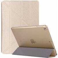 Шовковий чохол з функцією сну та з оригамі підставкою для iPad 9,7" (2017/2018) / Air 1 / 2 / Pro 9,7" - золотий