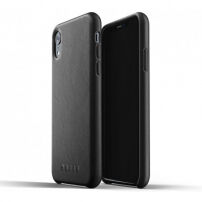 Mujjo Full Leather панель для iPhone XR - чорний