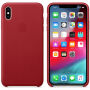 Оригінал Apple шкіряний футляр для iPhone XS Max - червоний