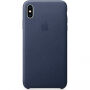 Оригінал Apple шкіряний футляр для iPhone XS Max - синя прозора
