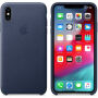 Оригінал Apple шкіряний футляр для iPhone XS Max - синя прозора