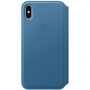 Оригінал Apple Folio шкіряний футляр для iPhone XS Max - синьо-сірий