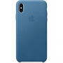 Оригінал Apple шкіряний футляр для iPhone XS Max -синьо-сіра