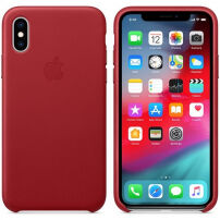 Оригінал Apple шкіряний футляр для iPhone XS - червоний
