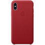Оригінал Apple шкіряний футляр для iPhone XS - червоний